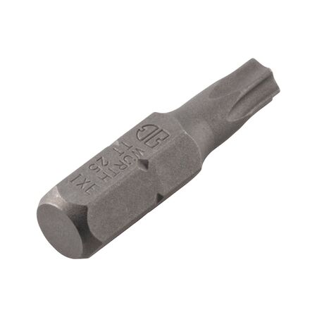 C 6.3 TX25 Bit with Borehole | Robust Steel Construction | 1/4 Inch Hex Drive | by Wurth
