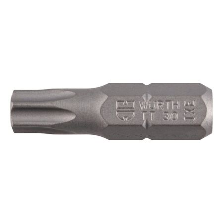 C 6.3 TX30 Bit | 1/4 Inch Hex Drive | Durable Steel Construction | Secure Bit Retention | by Wurth