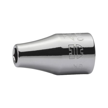 1/4 Inch Socket Wrench Insert | Chrome-Plated | Short Design | Hexagon Tip | by Wurth