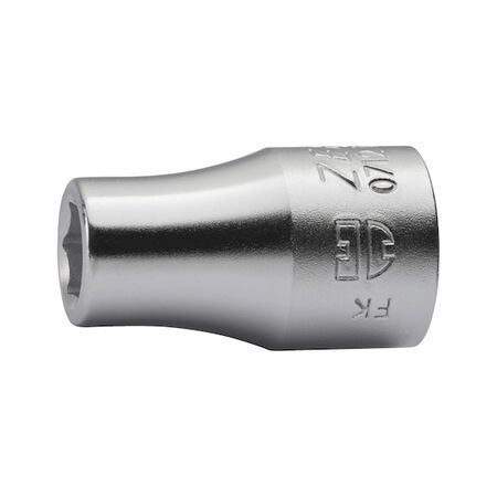 1/2 Inch Socket Wrench Insert Short | Chrome-Plated | POWERDRIV® Technology | Ball Catch Groove | by Wurth