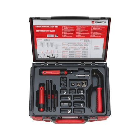 Deburring Tool Assortment 31 Pieces | Replaceable Blades | Dual Circular Blades | Versatile Use | @1 of 1 | by Wurth