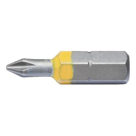 C 63 PH1 1/4 Inch Screwdriver Bit | Yellow Color-Coded | Durable Material | @Each of 1 | by Wurth