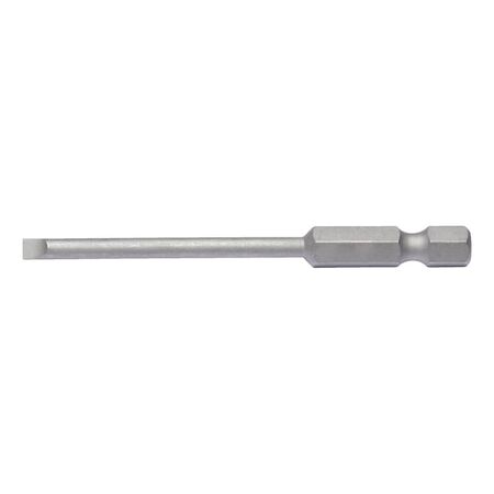 E 6.3 Slotted Bit | 73 mm Long | Robust Material | 1/4 Inch Hex Drive | by Wurth