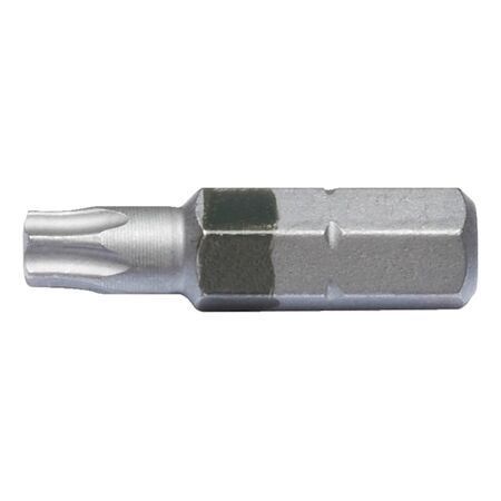 C 6.3 TX25 Bit | Short Design | Robust Steel | Fits 1/4 Inch Hex Drive | by Wurth