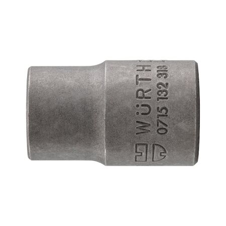 1/2 Inch Socket Wrench Insert TX Head E20 | Chrome-Plated | 38mm Length | by Wurth