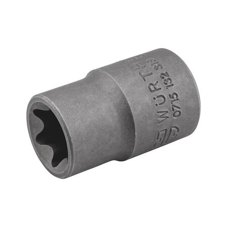 1/2 Inch Socket Wrench Insert TX Head E20 | Chrome-Plated | 38mm Length | by Wurth