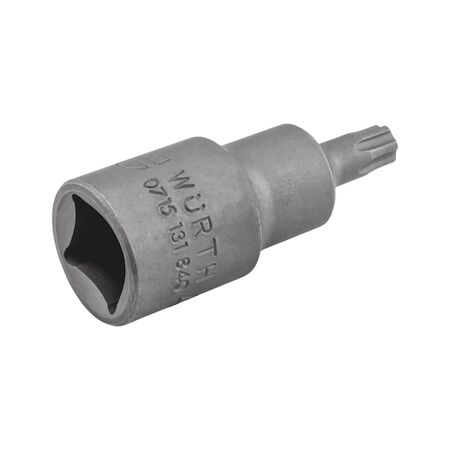 1/2 Inch Socket TX45 | Chrome Plated | Manual Use with DIN 3120 Ratchets | by Wurth