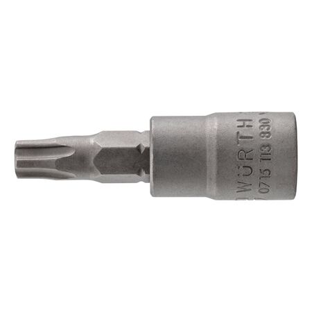 1/4 Inch Socket TX IPR | Internal Square Drive | Chrome-Vanadium Steel | Zinc Phosphated | by Wurth