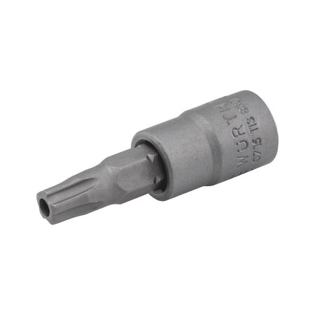 1/4 Inch Socket TX IPR | Internal Square Drive | Chrome-Vanadium Steel | Zinc Phosphated | by Wurth