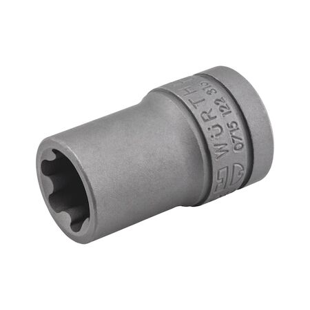 3/8 Inch Socket TX Plus E10 | Chrome-Vanadium Steel | Zinc Phosphated | by Wurth
