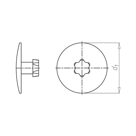 Cover Cap AW Drive for D Anchors | Durable Plastic | RoHS Compliant | Pure White RAL 9010 | @Pack of 200 | by Wurth