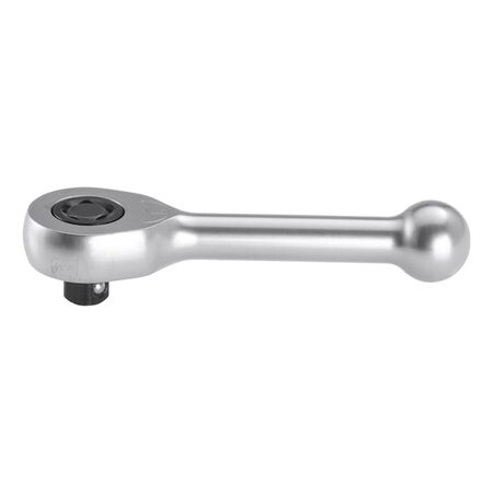1/4 Inch Fully Manual Ratchet | Freewheel Function | Chrome Molybdenum Steel | Short Design | by Wurth