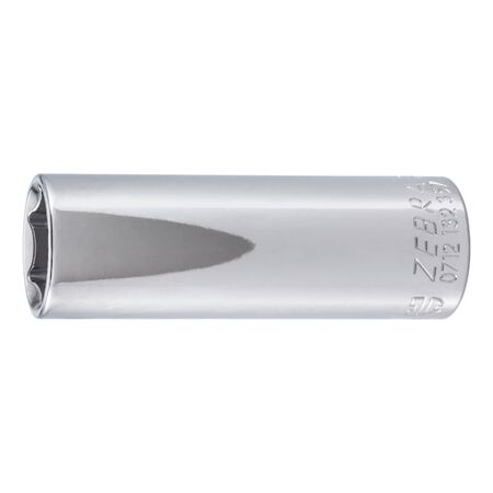 1/2 Inch Socket Wrench | Hex Drive with Ball-Securing Groove | Chrome Plated | by Wurth