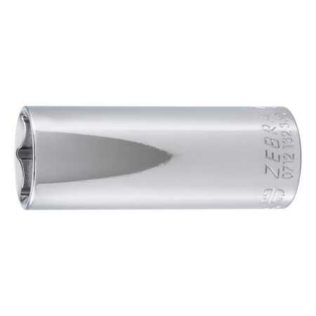 1/2 Inch Socket Wrench | Hex Drive with Ball-Securing Groove | Chrome Plated | by Wurth