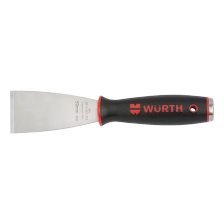 Stainless Steel Impact Scraper | Ergonomic Handle | Universal Scraper with Striking Cap | Mirror-Polished Blade | by Wurth