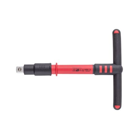 VDE 1/2 Inch T Handle Insulated Socket Wrench | Chrome-Vanadium Steel | Quick-Change Chuck | Safe for Live Parts | by Wurth