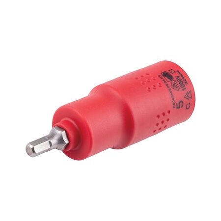 VDE 1/2 Inch Insulated Socket Wrench | 1,000 V AC Rated | Chrome-Vanadium Steel | by Wurth
