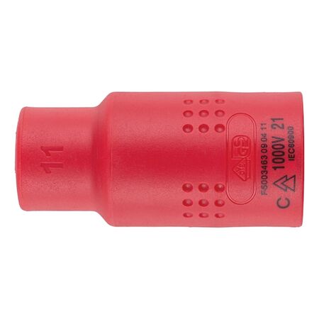 VDE 1/2 Inch Insulated Socket Wrench | Chrome-Vanadium Steel | Safe for Live Electrical Work | Compact Design | @PCS by Wurth