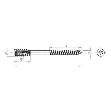 D-anchor Timber Screw | Galvanised Steel | Tension-Free Installation | 200 PCS | by Wurth