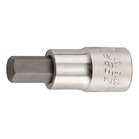 1/2 Inch Socket Wrench Insert | Chrome-Plated | Hexagon Tip | DIN 7422 Compliant | by Wurth