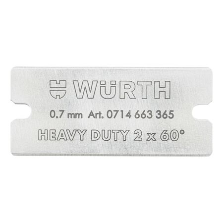 Heavy Duty Scraper Blade | Double-Sided with Two 60 Cutting Edges | Carbon Steel | @Pack of 10 | by Wurth