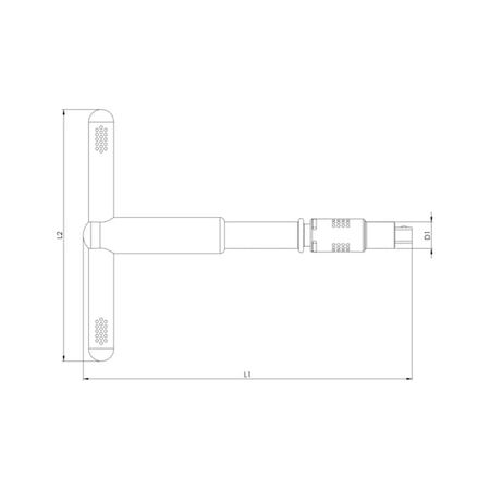 VDE 3/8 Inch T Handle Insulated Socket Wrench | Chrome-Vanadium Steel | Quick-Change Chuck | by Wurth