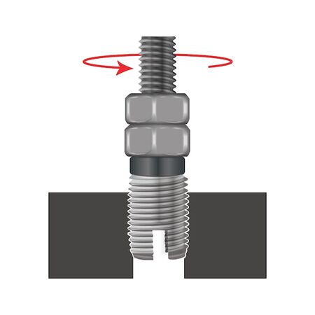 Installation Power Tool for Thread Inserts | M6 Compatibility | 1/4 Inch Hex Adapter | Durable Steel | by Wurth