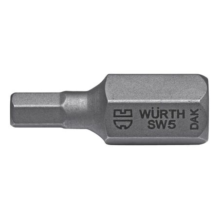Metric Hexagon Socket Bit | 10 mm Drive | 7 mm Tip Size | Durable Material | by Wurth