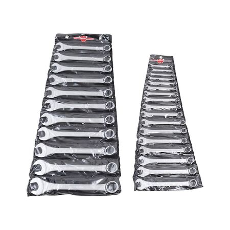 Metric Combination Wrench Set | POWERDRIV Drive | 28 Pieces | Chrome-Plated | by Wurth