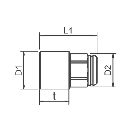 Pass Through Ratchet Socket | 12PT Multi Profile | Chrome-Plated Durability | @Each by Wurth