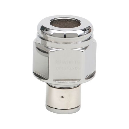 Pass Through Ratchet Adapter for 1/4 Inch Bits | Chrome Plated & Polished | Durable Design | by Wurth