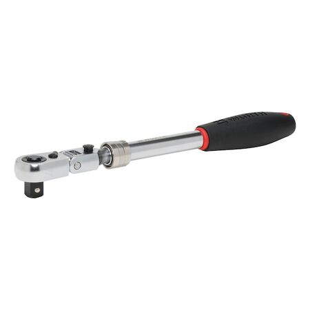 1/2 Inch Jointed Head Ratchet Extendable | Chrome-Vanadium Steel | Flexible Rotating Head | @Each by Wurth