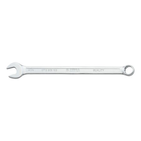 Combination Wrench Inch | Extra Long Design | 15° Angled Ring End | Chrome Plated | by Wurth