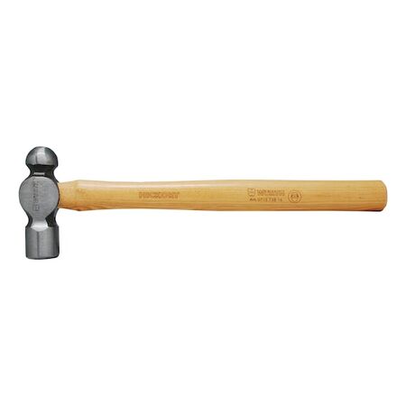 Ball Peen Hammer | Genuine Hickory Handle | Full Polished Head | 16 oz | by Wurth