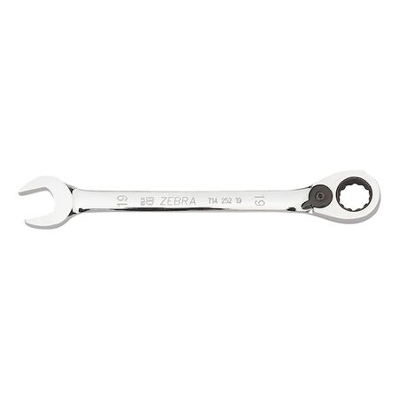 Metric Ratchet Combination Wrench | 72 Teeth Fine-Tooth Mechanism | Chrome Plated | 13mm Width | by Wurth