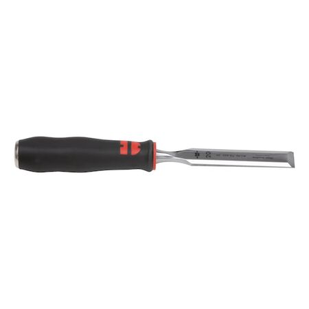 Bevelled-edge Chisel | 40mm Blade Width | Chrome Vanadium Steel | Ergonomic Handle | by Wurth