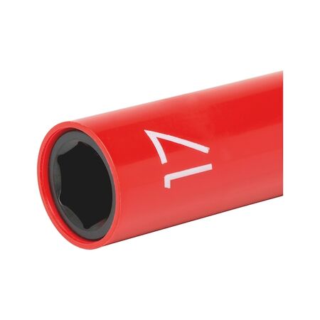 1/2 Inch Impact Socket Wrench Insert | Extra Long Design | Rotatable Plastic Sleeve | Ideal for Deep-Seated Wheel Nuts | by Wurth