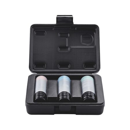 1/2 Inch Impact Socket Wrench Insert Power Set | 17mm, 19mm, 21mm Sizes | Reinforced for Longer Life | by Wurth