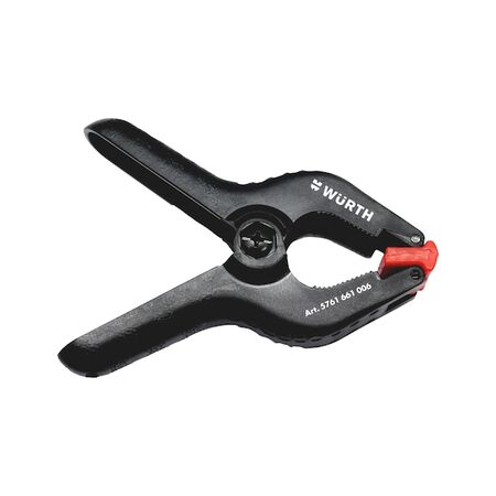 Spring Clamp with Reinforced Plastic Grippers | Durable Nylon/Carbon | Anti-Slip Handles | by Wurth