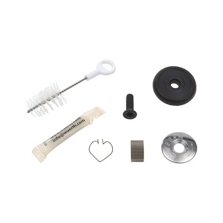 Maintenance Set 7 Pieces for 1/2 Inch Ratchet | Includes Cleaning Brush & Grease | Ideal for Tool Repair | by Wurth