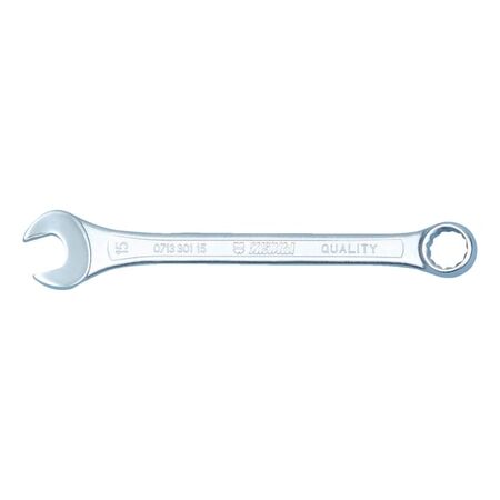 Metric Combination Wrench | POWERDRIV COMBIWRNCH ANGLD SHORT | 15° Offset | Chrome Plated | by Wurth