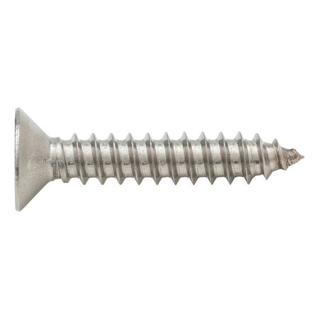 Countersunk tapping screw, shape C with hexalobular drive ISO 14586, A2 stainless steel, shape C (with tip)