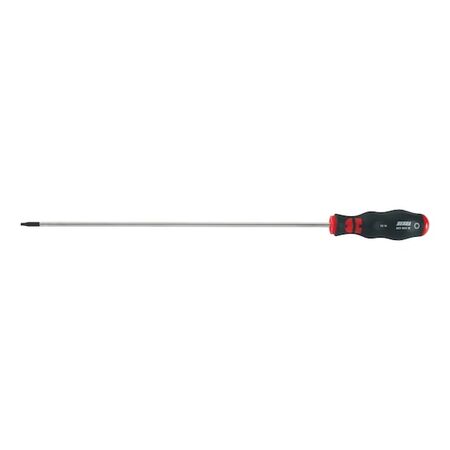 Screwdriver TX30 Long with Round Shank | 250 mm Blade Length | Ergonomic Handle | by Wurth