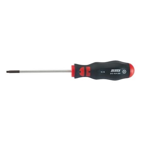 TX Screwdriver with Borehole | TX25 Tip Size | 100mm Blade Length | Ergonomic Handle | @Each of 1 | by Wurth