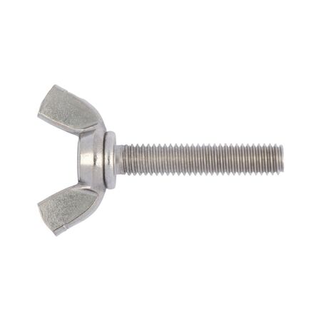 Wing screw, square wings similar to DIN 316, A2 stainless steel, plain
