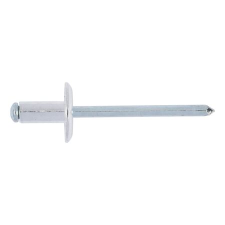 Blind rivet, large flat head