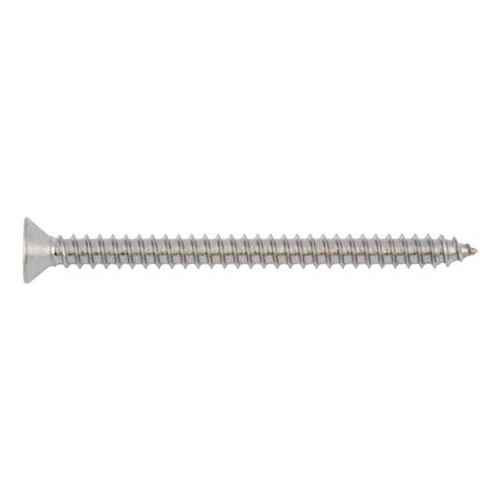 Countersunk tapping screw shape C with H recessed head DIN 7982, A2 stainless steel, with tip