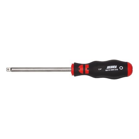 1/4 Inch Tip Screwdriver | Square Drive Handle | Chrome-Plated | by Wurth