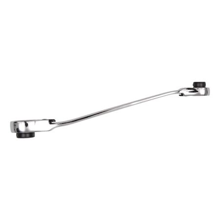 1/4-inch and metric ratcheting double box-end wrench For hexagon drive