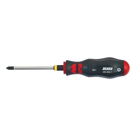 PH Screwdriver with Hexagon Shank | PH2 Tip Size | 100mm Blade Length | Ergonomic Handle | @Each of 1 | by Wurth